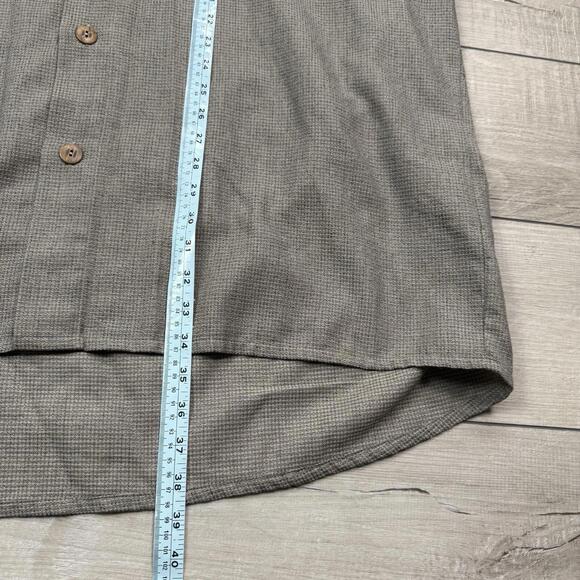 VTG SIGNUM Long Sleeve Button-Up Shirt SzXXL Microcheck Minimalist Germany Made - Picture 8 of 9